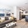living room and kitchen The Beam New London CT luxury apartments