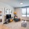 living room with seating and sleek plank flooring  The Beam New London CT luxury apartments
